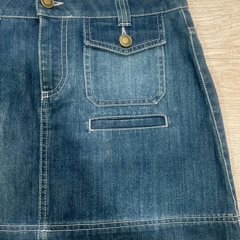 Gucci 經典logo 中腰牛仔裙-4