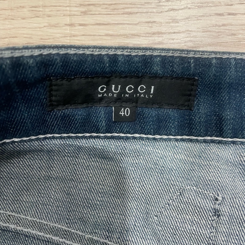 Gucci 經典logo 中腰牛仔裙-10