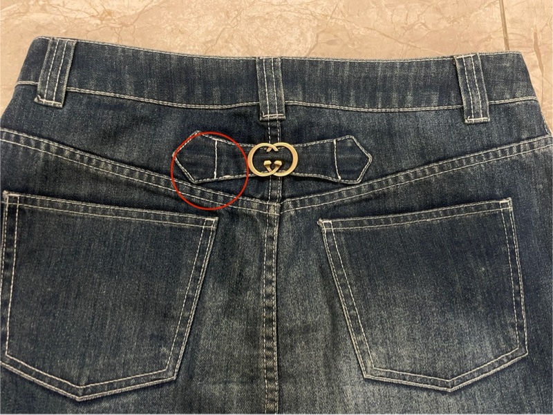 Gucci 經典logo 中腰牛仔裙-22