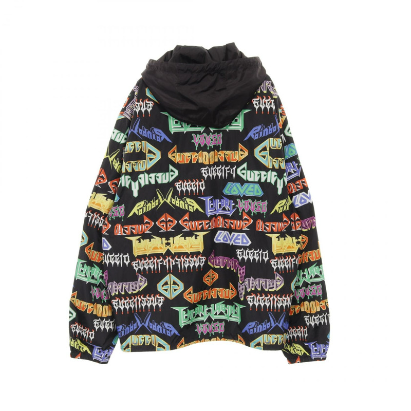 GUCCI 尼龍連帽外套 546344 黑色 多色 50碼 二手 男款-1