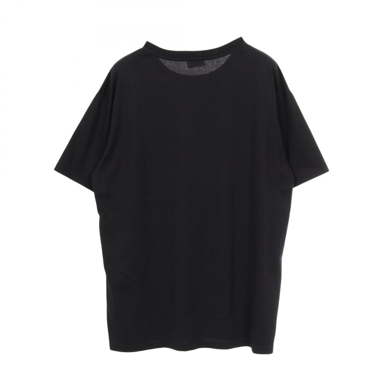 CELINE 裂紋標誌石 T 卹 2X15M671Q.38YG 棉黑色 S 碼二手男款-1