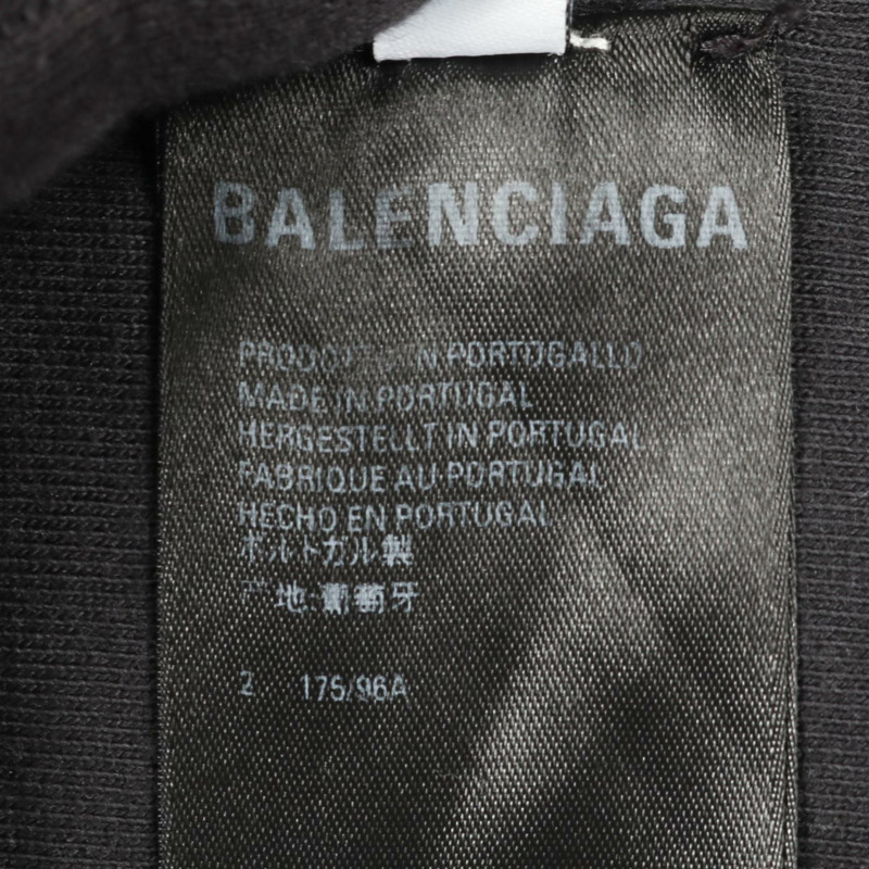BALENCIAGA 老虎圖案T卹 681467 純棉 海軍藍 黑色 二手 男款 2碼-4