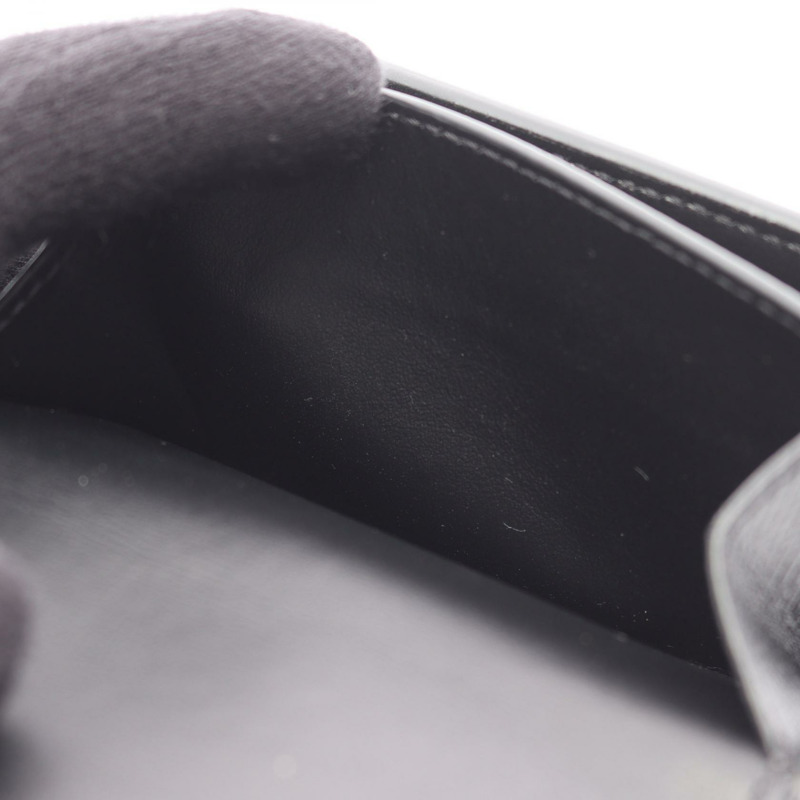 CELINE 女士三折皮夾 10E603BEL 黑色真皮二手-4
