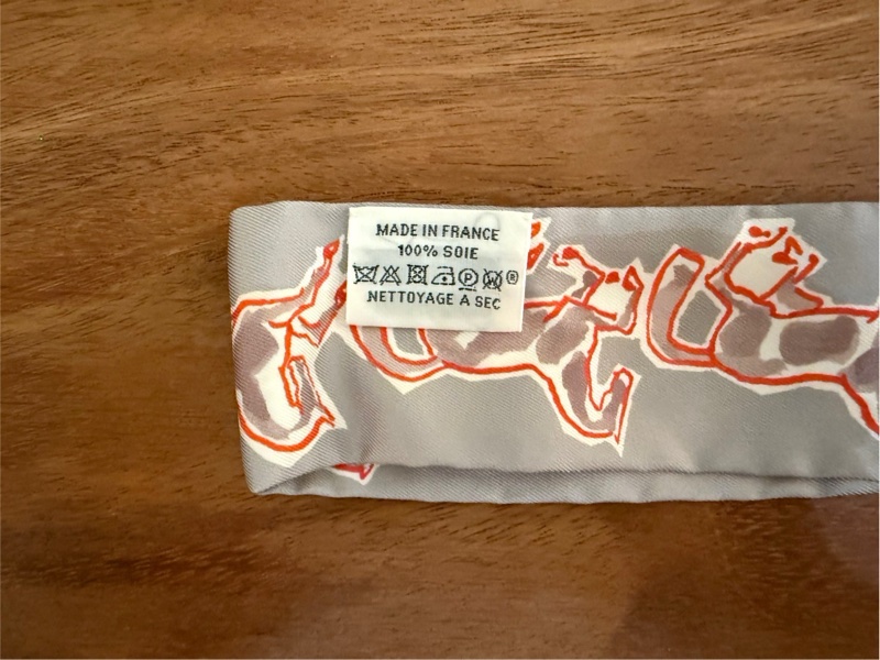 HERMES 自由之馬經典灰色Twilly-4