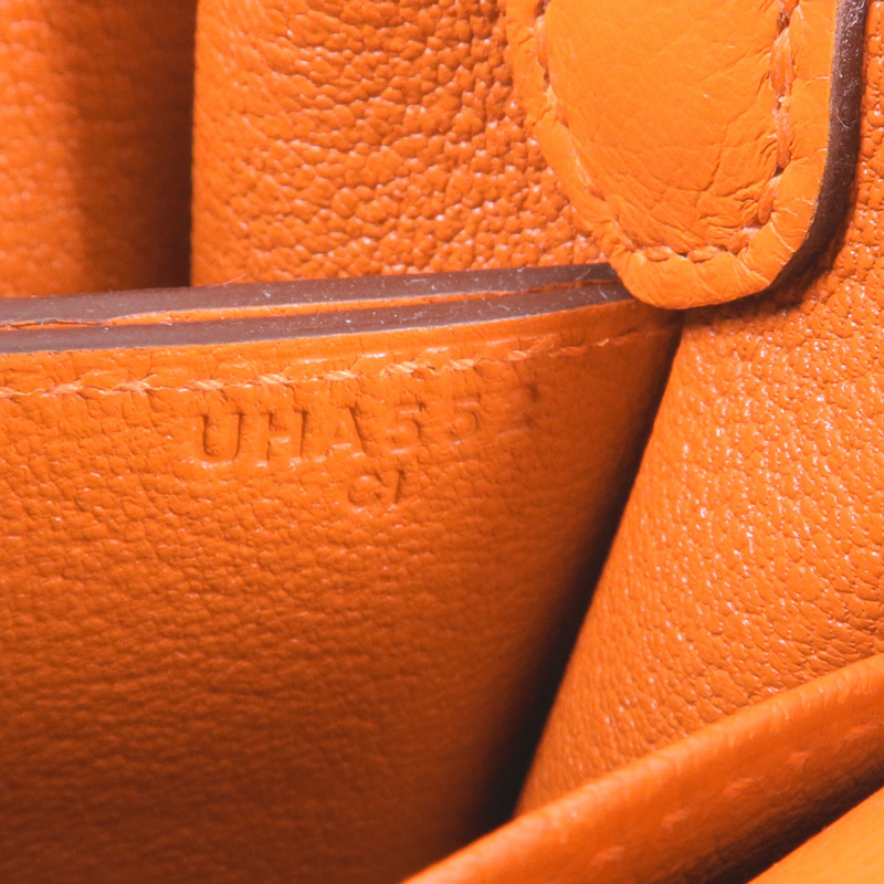 HERMES EverColour皮革Roulis Mini銀扣肩背袋Feu-6