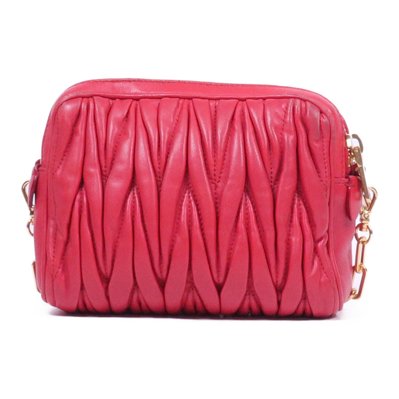 Miu Miu 羊皮皮革Shoulder Bag金扣肩背袋-1