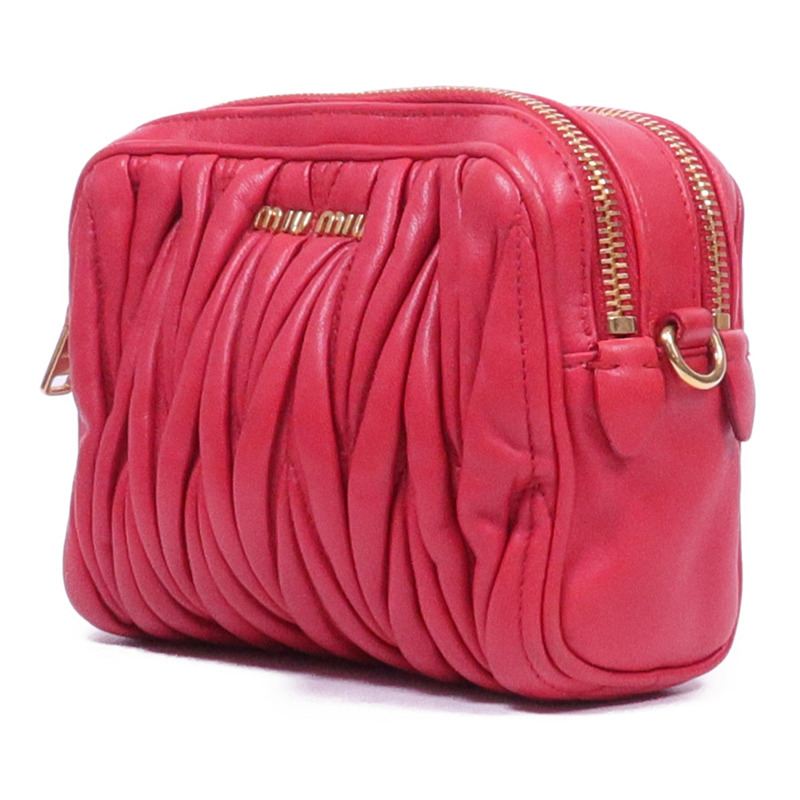 Miu Miu 羊皮皮革Shoulder Bag金扣肩背袋-2