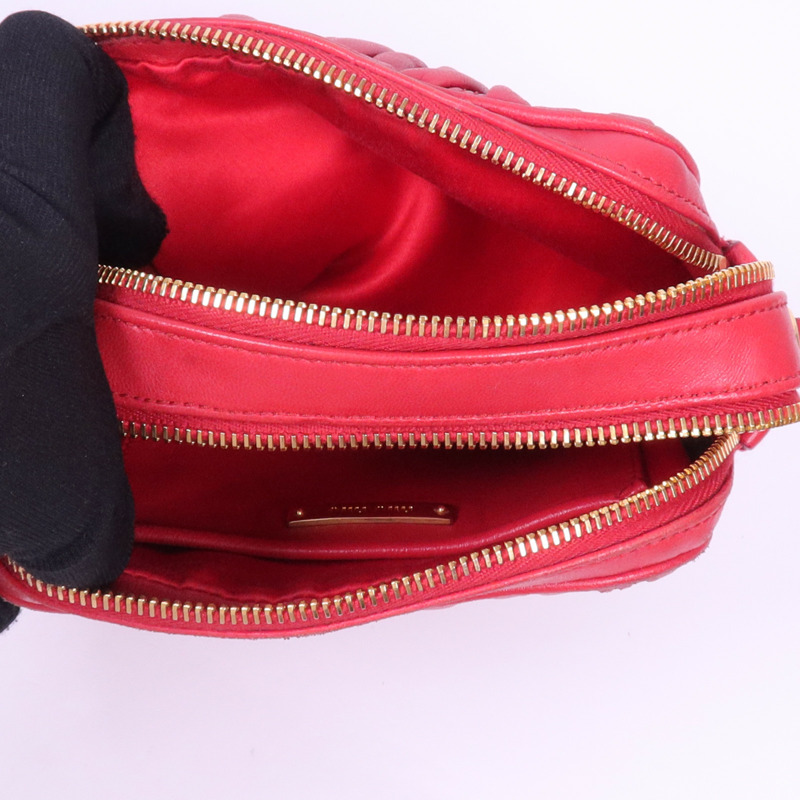 Miu Miu 羊皮皮革Shoulder Bag金扣肩背袋-5
