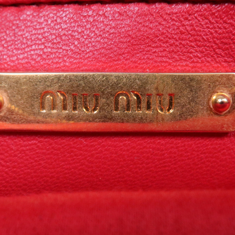 Miu Miu 羊皮皮革Shoulder Bag金扣肩背袋-6