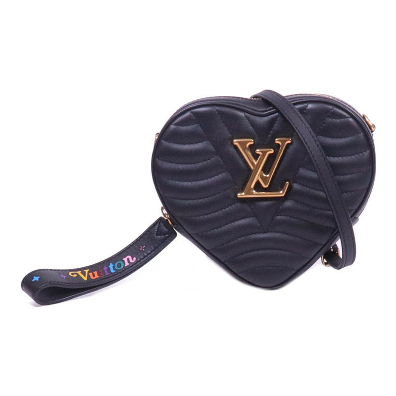 LOUIS VUITTON 牛皮皮革New Wave Heart Bag金扣肩背袋-0