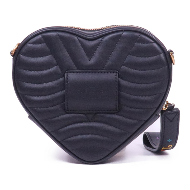 LOUIS VUITTON 牛皮皮革New Wave Heart Bag金扣肩背袋-1