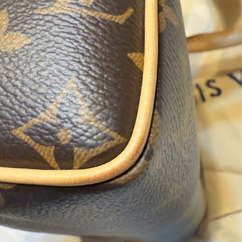 Louis Vuitton Speedy 20 奶茶肩帶 老花全配-11