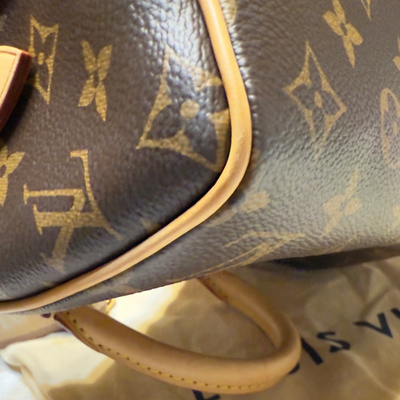 Louis Vuitton Speedy 20 奶茶肩帶 老花全配-13
