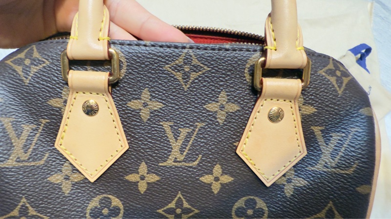 Louis Vuitton Speedy 20 奶茶肩帶 老花全配-23