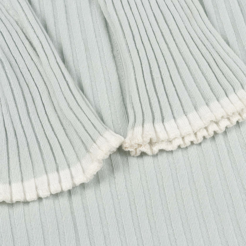 CELINE 薄紗針織套頭衫 2 3D02 7700 棉 藍色 M 碼 二手 女款-6