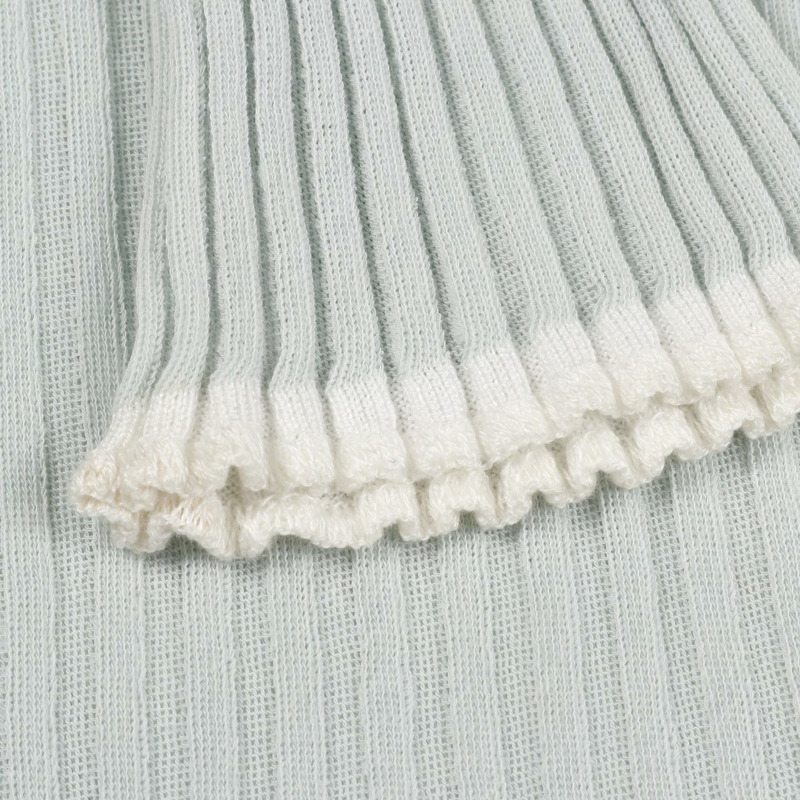 CELINE 薄紗針織套頭衫 2 3D02 7700 棉 藍色 M 碼 二手 女款-7