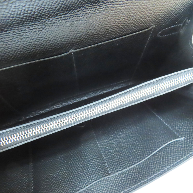 黑色 Epsom牛皮 Kelly Classique To Go Wallet 肩背包 Z刻 銀扣-4