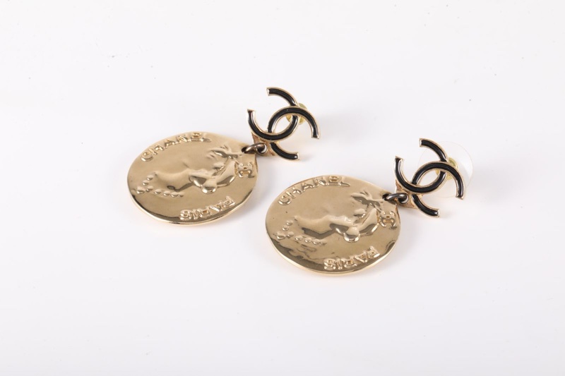 CHANEL(香奈兒) 合金 22A 手工坊 金幣耳環-1