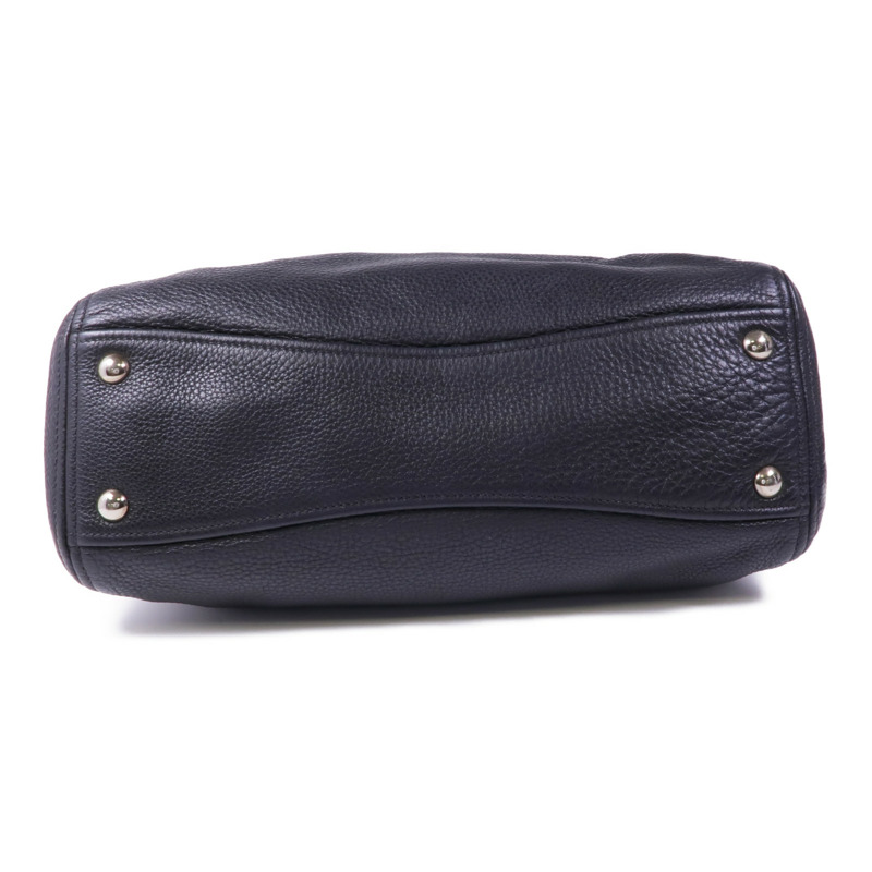 Miu Miu 牛皮皮革2 Way Shoulder銀扣手挽肩背兩用袋-3