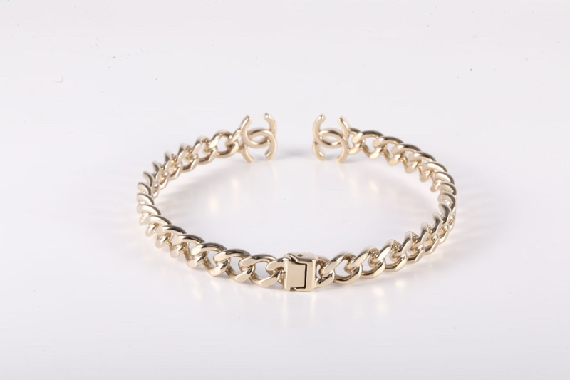 CHANEL(香奈兒) 合金 22C 雙C chocker 項鏈 L-2