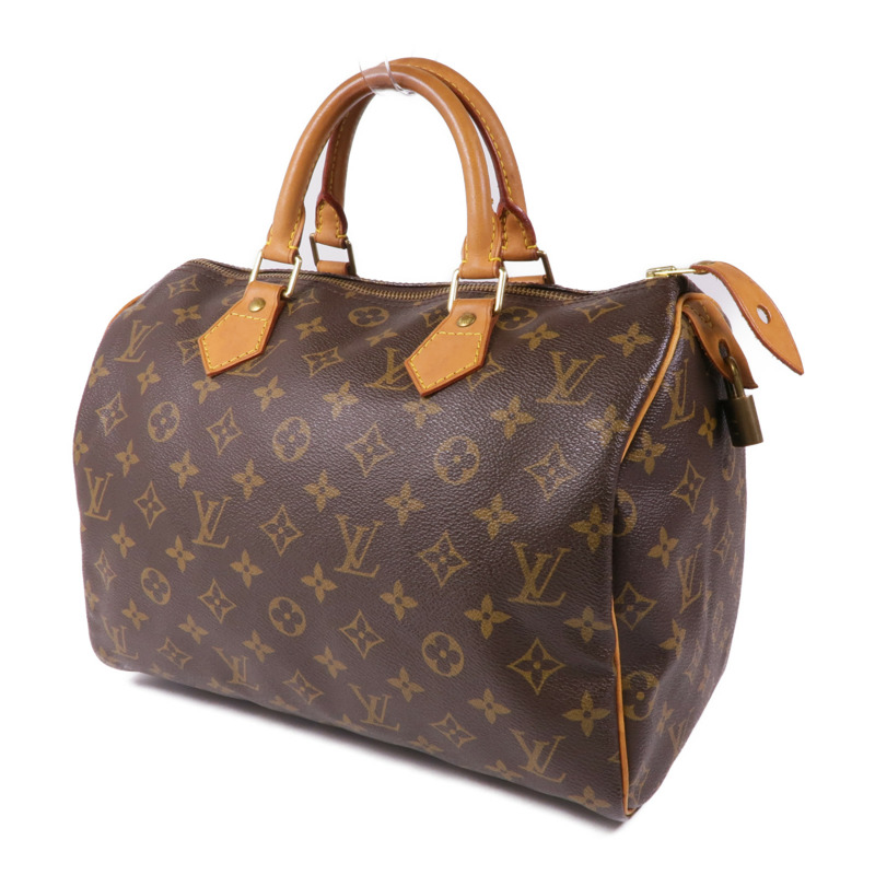 LOUIS VUITTON Monogram Speedy 30金扣手挽袋-1