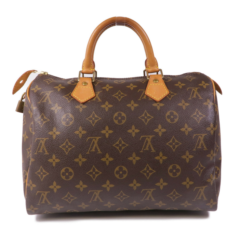 LOUIS VUITTON Monogram Speedy 30金扣手挽袋-2