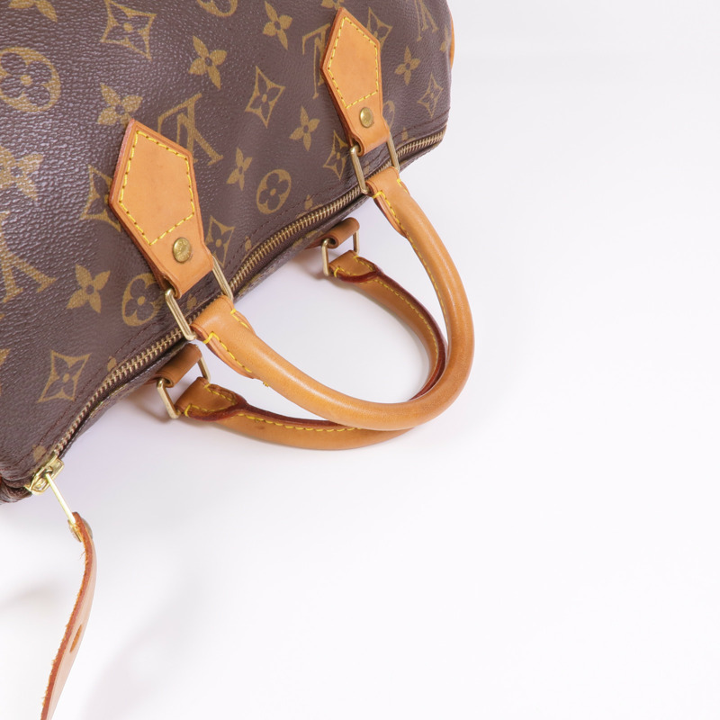 LOUIS VUITTON Monogram Speedy 30金扣手挽袋-4