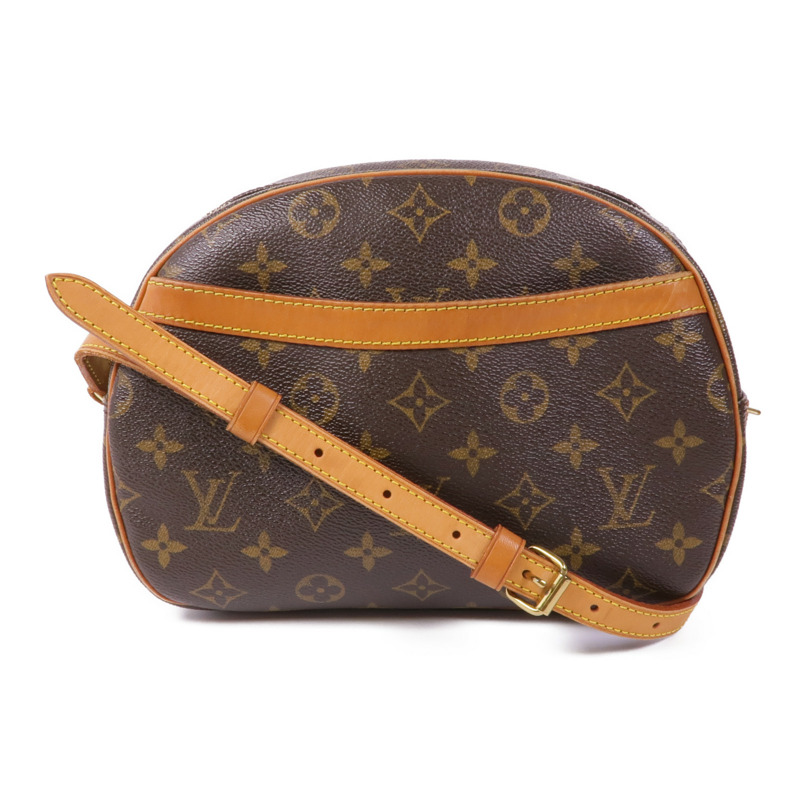 LOUIS VUITTON Monogram Blois金扣肩背袋棕色-0