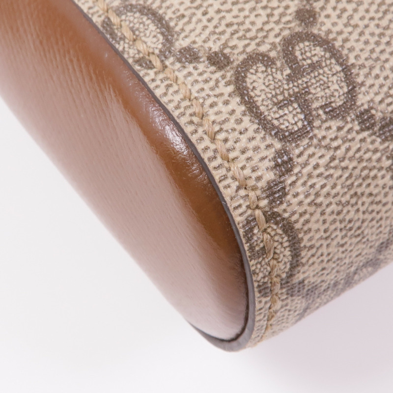 GUCCI 塗層帆布GG Supreme Messenger Bag金扣肩背袋-9