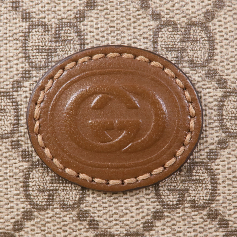 GUCCI 塗層帆布GG Supreme Messenger Bag金扣肩背袋-11