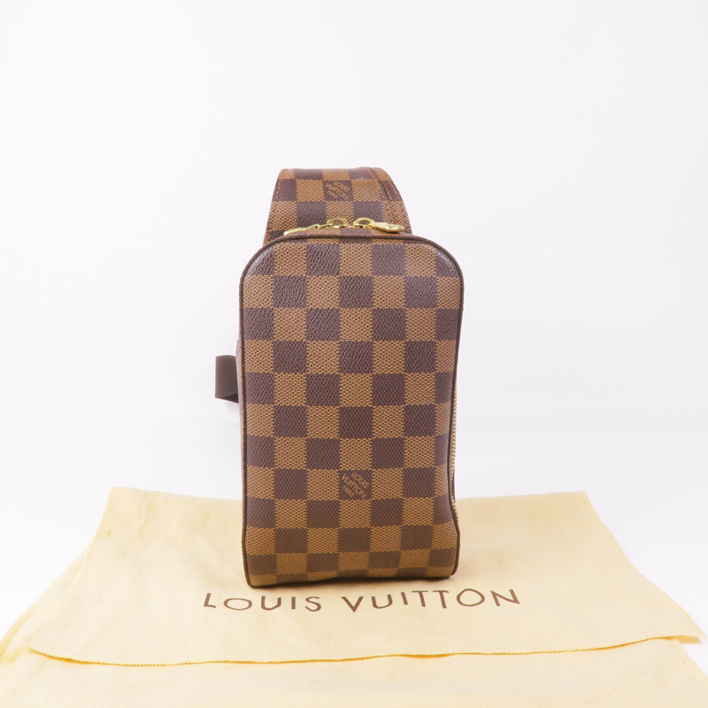 LOUIS VUITTON Damier Geronimos金扣腰包-14
