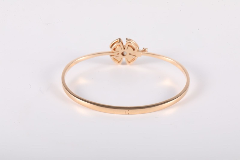 BVLGARI(寶格麗)  18K玫瑰金 鑽石 玫瑰金 詠綻系列 滿鑽 手鐲 18K-2