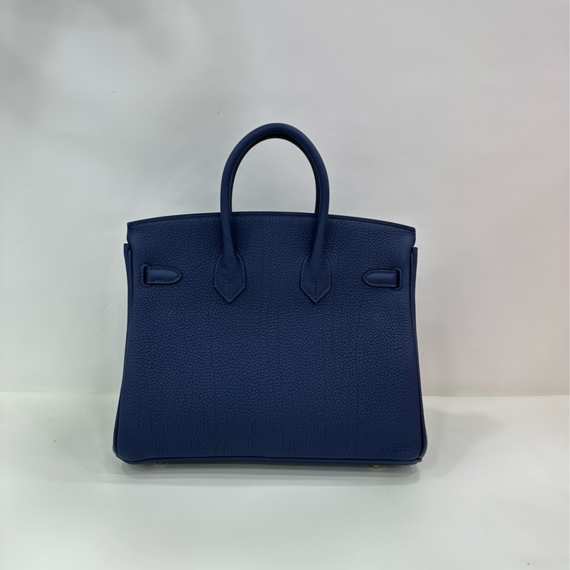 Hermes 愛馬仕Birkin25海軍藍金扣,Togo皮W刻,閒置新有購證-2