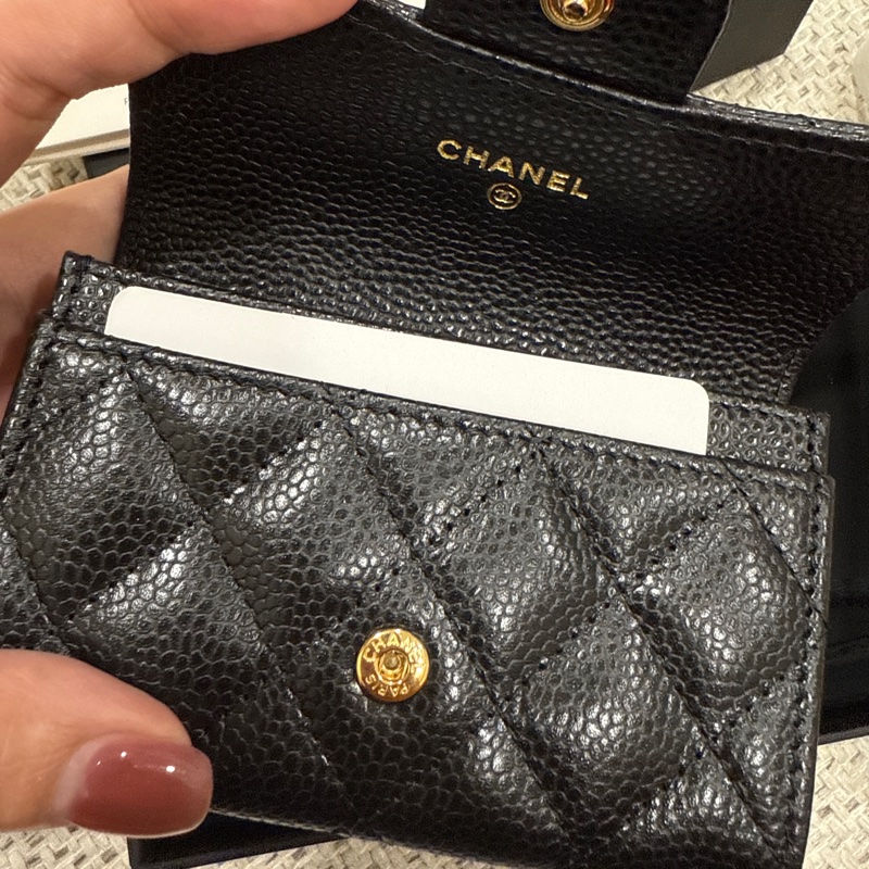 ［售出］chanel 經典單層卡包 荔枝牛皮 膠膜未撕 ‼️-2