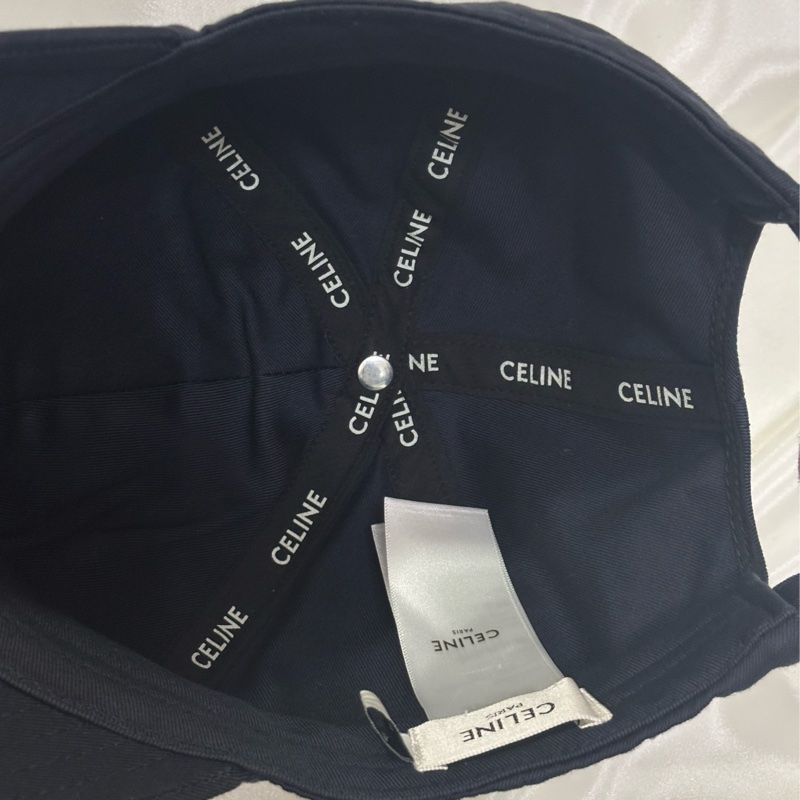 Celine 棒球帽 深藍色 凱旋門logo-2