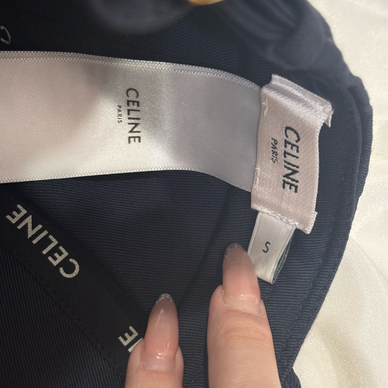 Celine 棒球帽 深藍色 凱旋門logo-4