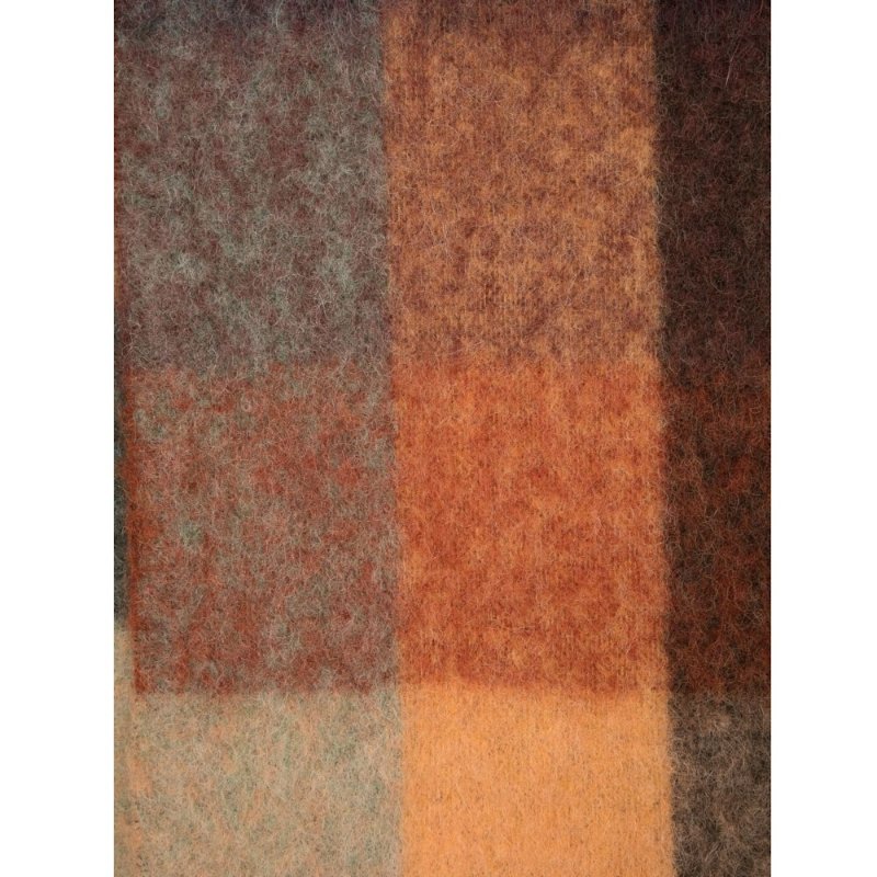 【Acne Studios】Mohair Checked 馬海毛格紋 圍巾 栗子棕/黃/綠色 CA0084.BO8-1