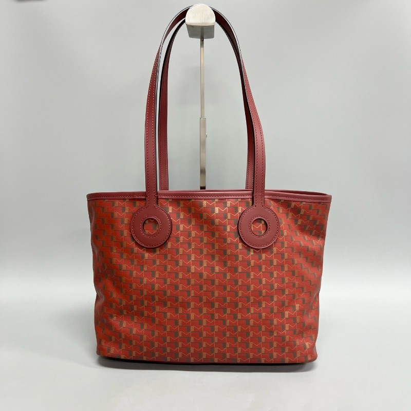 Moynat /莫奈 紅色老花小號tote購物袋 托特肩背包-1