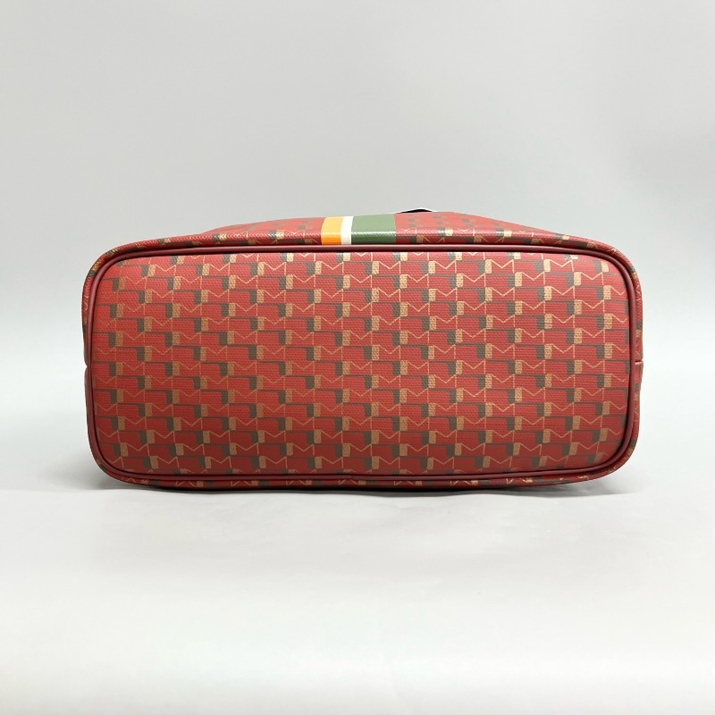 Moynat /莫奈 紅色老花小號tote購物袋 托特肩背包-2
