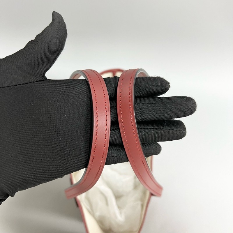 Moynat /莫奈 紅色老花小號tote購物袋 托特肩背包-7