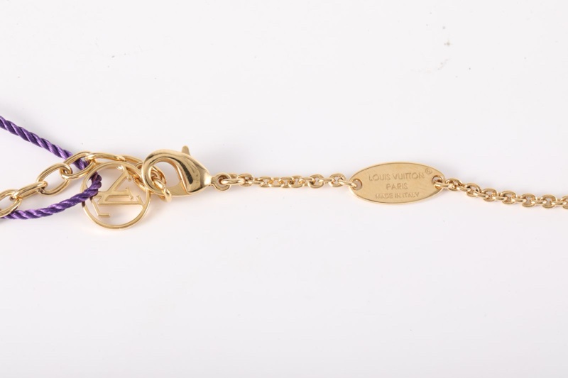 LOUIS VUITTON(路易威登)  合金 雙層花卉珍珠 項鏈-5