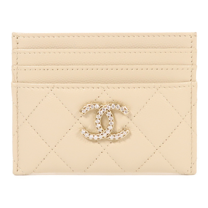 CHANEL 牛皮皮革Card Case金扣卡片套-0