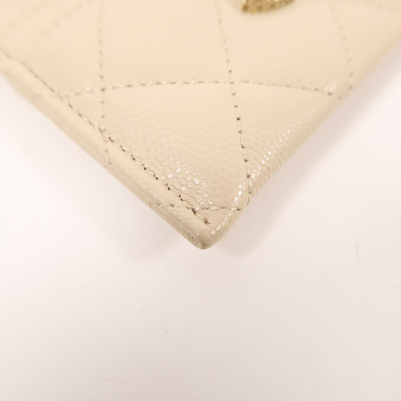 CHANEL 牛皮皮革Card Case金扣卡片套-10