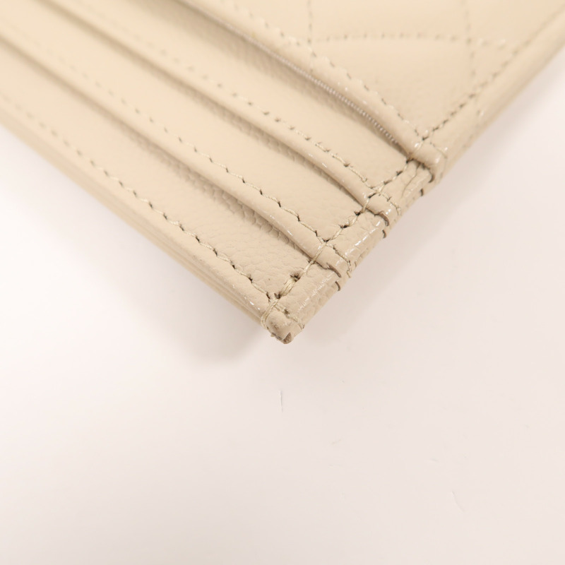 CHANEL 牛皮皮革Card Case金扣卡片套-11