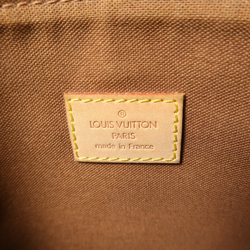 LOUIS VUITTON Monogram Pochette Bosphore金扣肩背袋棕色-5