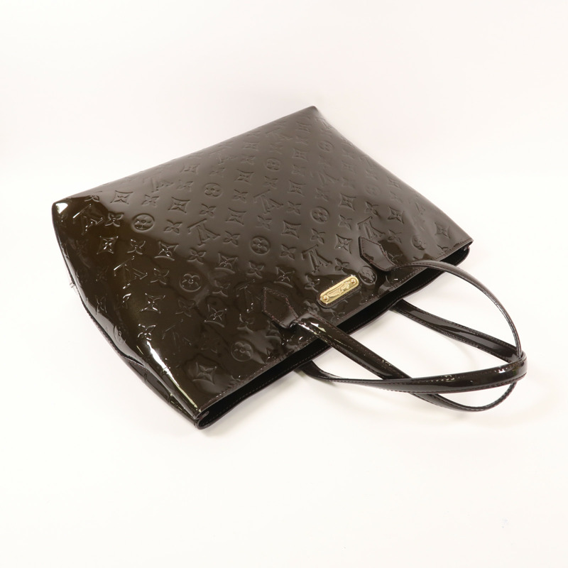 LOUIS VUITTON Vernis Vernis Wilshire MM金扣肩背袋-7