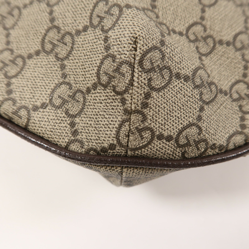 GUCCI 塗層帆布Ophidia GG金扣肩背袋-9