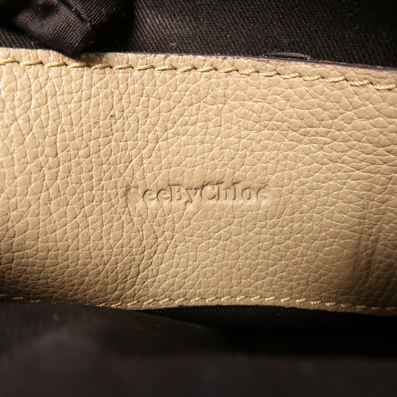 SEE BY CHLOE 牛皮皮革/麂皮皮革Shoulder Bag金扣肩背袋-6