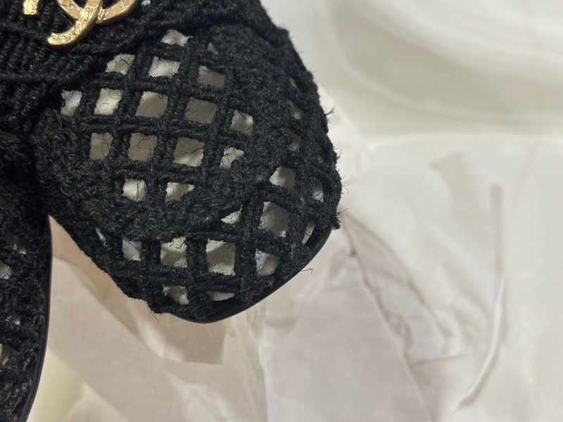 Chanel 編織樂福鞋 黑色原價4萬以上-2