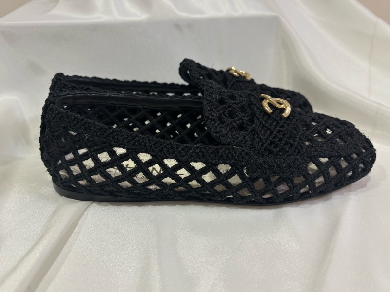 Chanel 編織樂福鞋 黑色原價4萬以上-5
